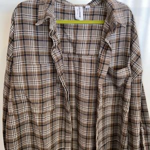🍁Fall Flannel Dress US 16 Long & Loose fit!